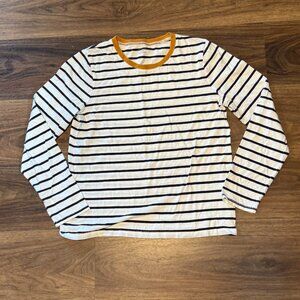 Madewell Women’s Medium Northside Long-Sleeve Vintage Tee in Etta Stripe